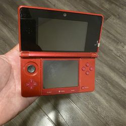 Nintendo 3ds Red Parts Video Game Console 