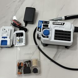 HART 20-Volt Cordless Rotary Tool with Battery, Charger & Accessories