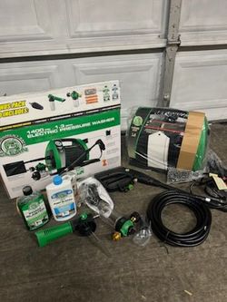 New Power Stroke 1400 PSI Portable Electric Pressure Washer