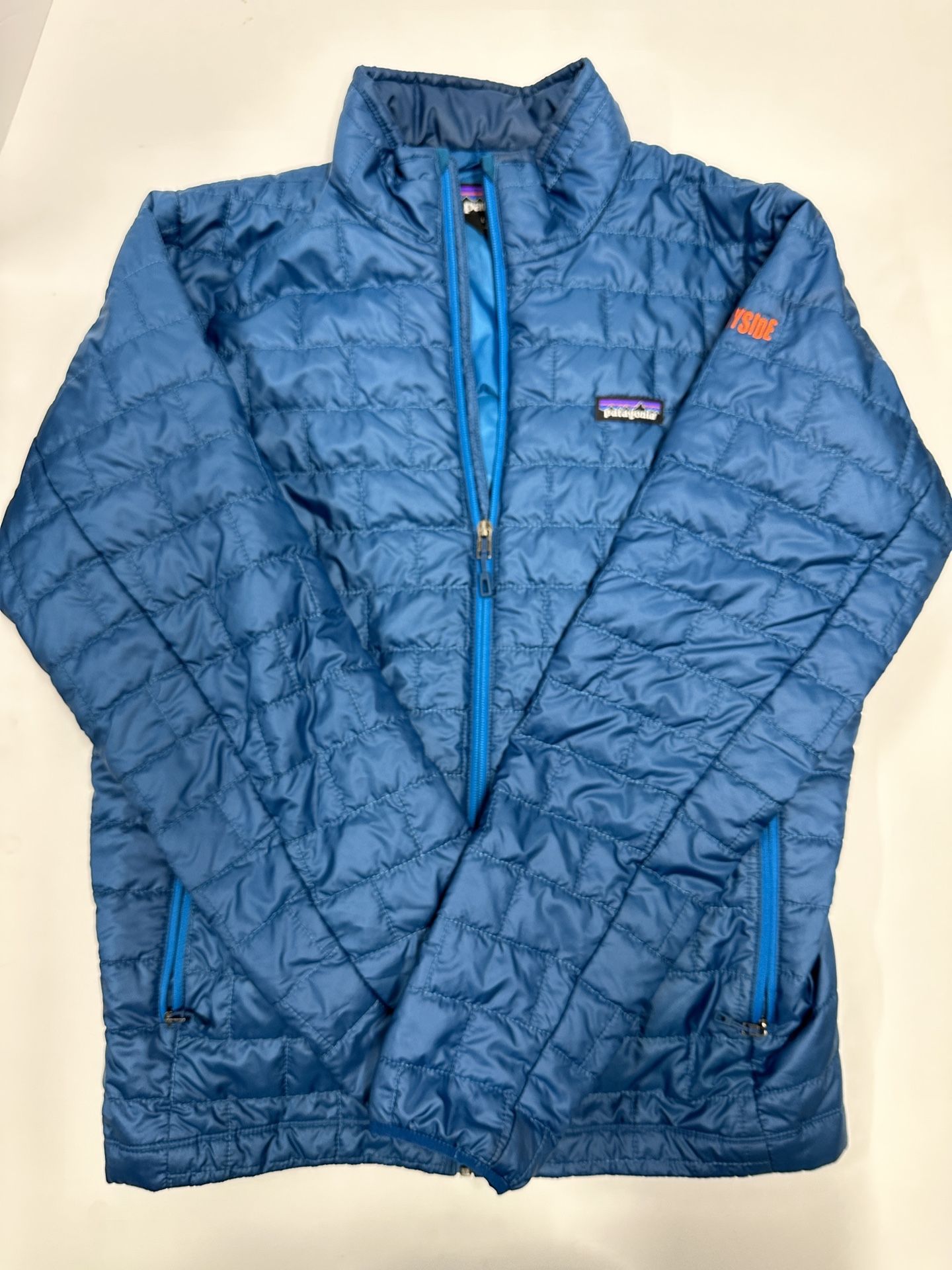 Patagonia Nano Puff Primaloft Puffer Jacket Quilted Full Zip Teal Blue Large