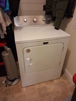 Maytag White Front-Load Dryer