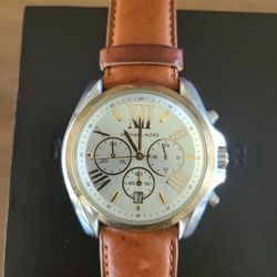 Michael Kors Watch With Leather Band