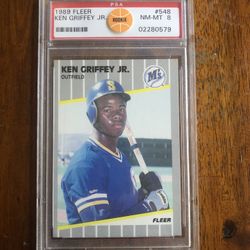 Griffey Jr. Rookie - PSA 8 - Fleer