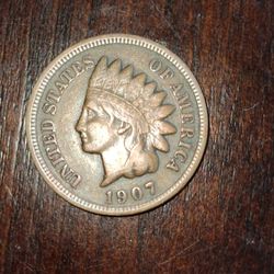 1907 Indian Penny 