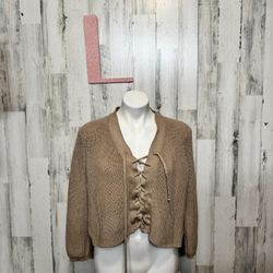 NUDE Brown Sweater Size Large 