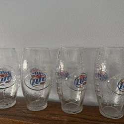 Miller Lite Football Beer Glasses-4