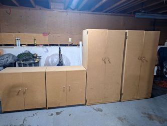 Set of 4 Storage Cabinets for sale( please read descriptions)