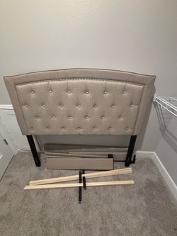 Full size upholstered bed frame