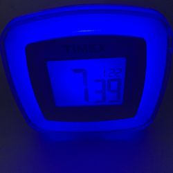 Small timex color changing clock 