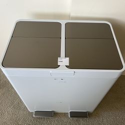Used Kohler 82L Dual Bin Step Trash Can. Had a couple of paint scuffs on the front. See description.