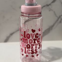 Custom Valentine Water Bottle 34oz