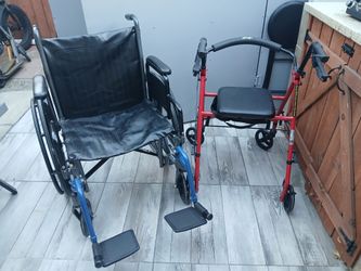 Wheelchair & walker in excellent condition both for $100