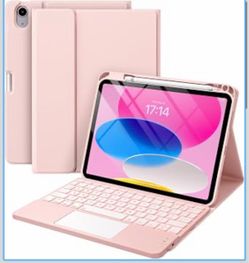 Pink iPad Keyboard Case with Touchpad