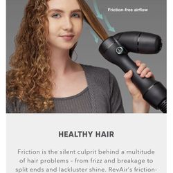 REVAIR Reverse-Air Hair Dryer Vacuum Hair Dryer for All Hair Types