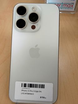 iPhone 15 Pro Max 512GB Unlocked For Carriers