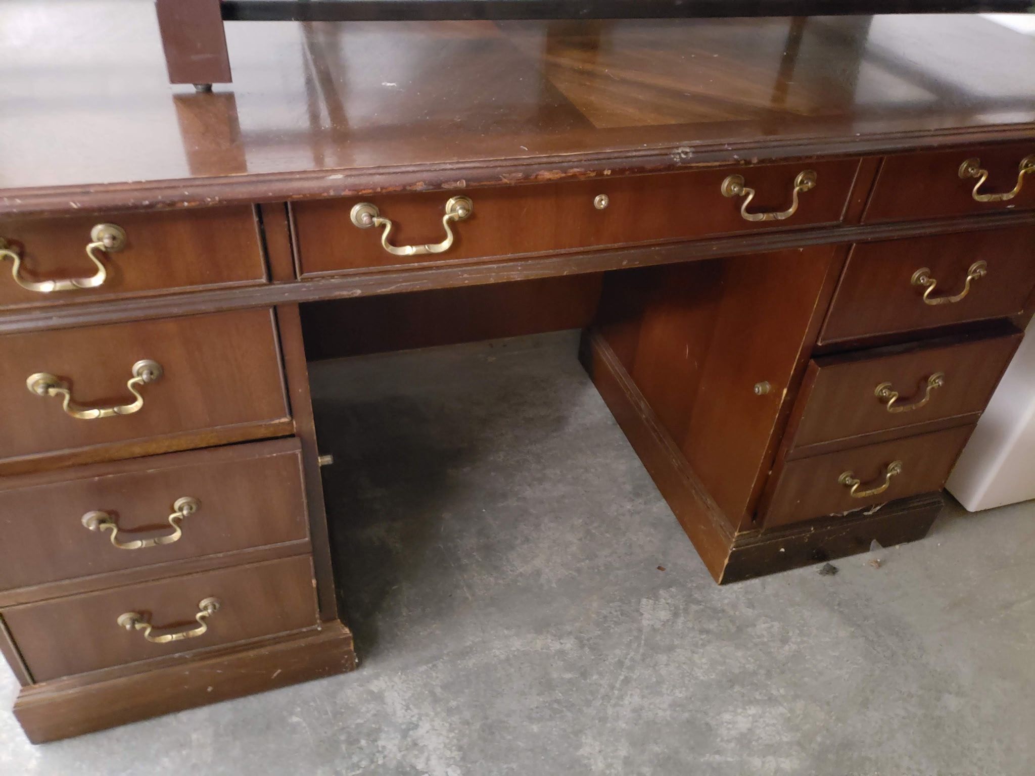 Solid Wood Bankers Desk