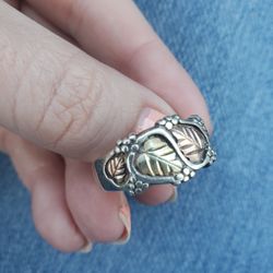 Mens Ring Black Hills Ans Silver 12.5 Size