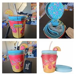 LOUNGEFLY Tropical Drink Figural Crossbody Bag (NWT)