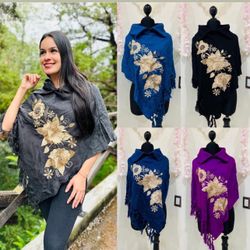 Beautiful Embroidered Ponchos - Hermosas Mañanitas Bordadas