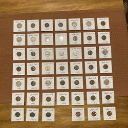 Extra Large Early 1900 Coin Set. 48 Coins Total