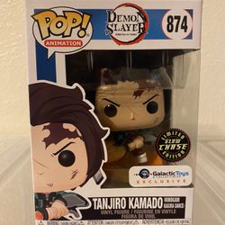 Funko Pop! - Demon Slayer Tanjiro Kamado (Galactic Toys CHASE Exclusive) #874