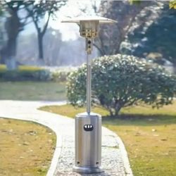 Commercial Outdoor Standing Propane Patio Heater 48,000 BTU with Wheels. (Propane Tank NO included)