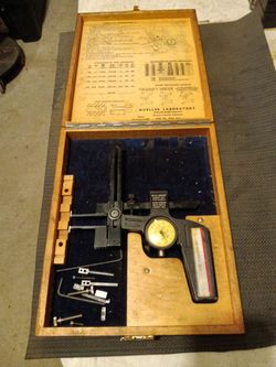 Mueller inside/outside groove diameter gage tool