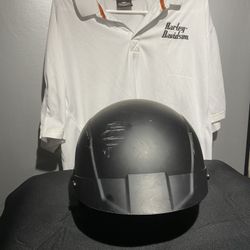 Harley Davidson Cruiser Helmet (Used) Size. Large, And XL Polo Harley Davidson Sports Shirt