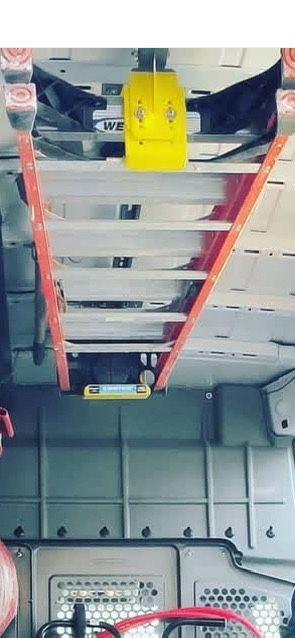 Adrian steel Ladder rack for inside a Nissan cargo van