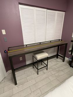 Sofa table with 3 chairs