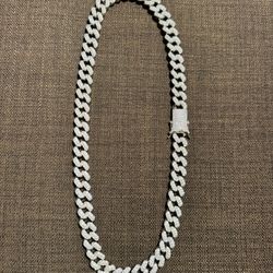 New Miami Cuban White Gold Chain 