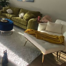 Green sofa