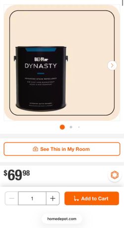 BEHR DYNASTY PAINT IN COLOR ALMOND MILK