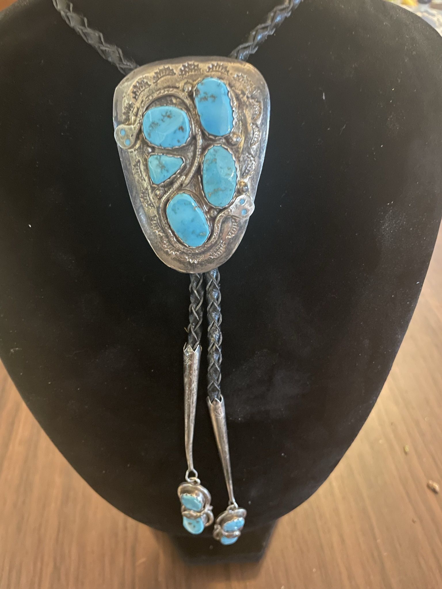 Bolo Tie By Effie Of The Zuni Tribe In New Mexico