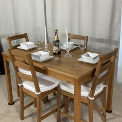 IKEA Jokkmokk Kitchen Dining Table & 4 Chairs PERFECT FOR SMALL PLACE!