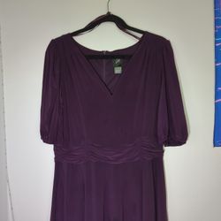 Elegant Purple Dress – Size 14