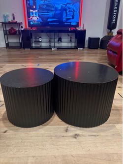 Wooden round table