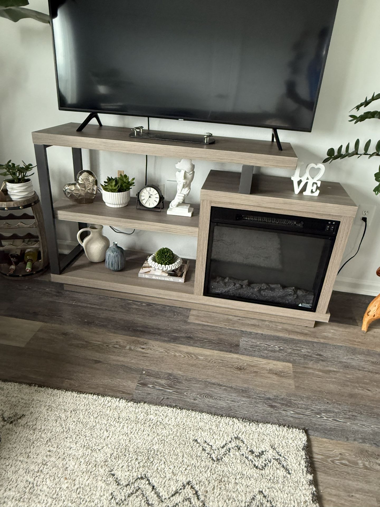 TV Stand With Fireplace