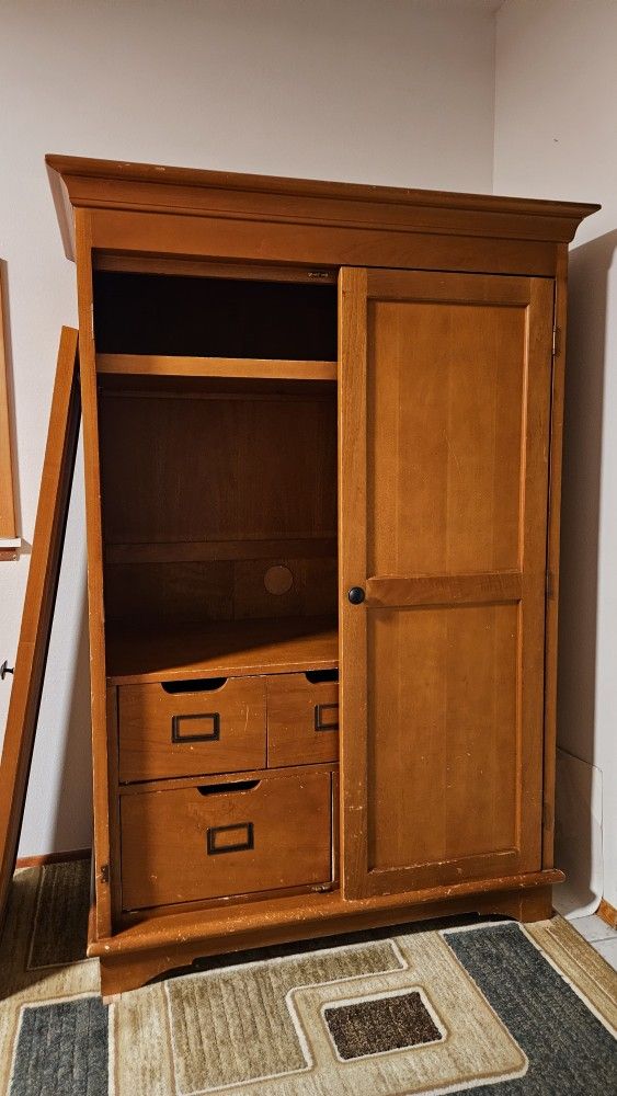 Armoire/media cabinet/wardrobe - SOLID WOOD!