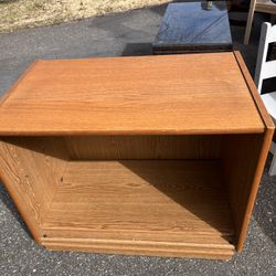 Spinning Table Wooden For Storage Or Tv Stand