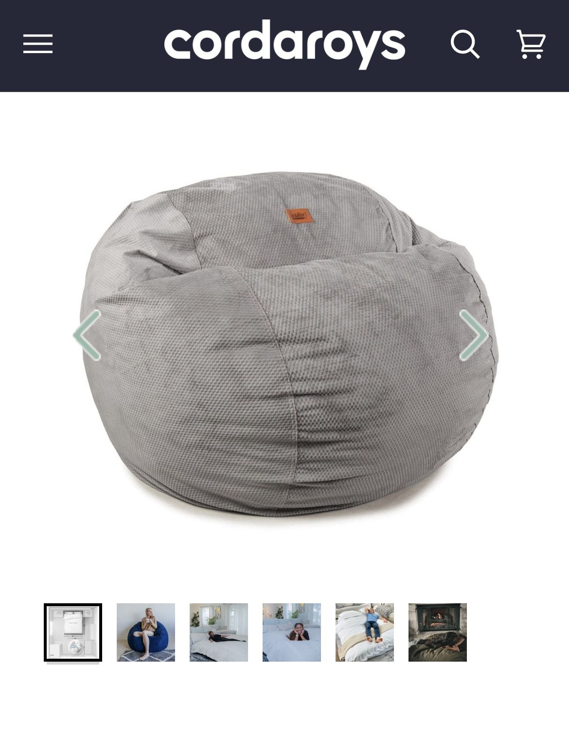 CordaRoy’s Full Size Convertible Bean Bag Chair