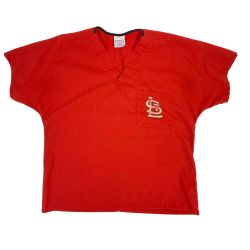 STL Cardinals Unisex Scrub Top Cherokee Uniform Top One Size