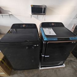 Samsung topload washer and dryer set