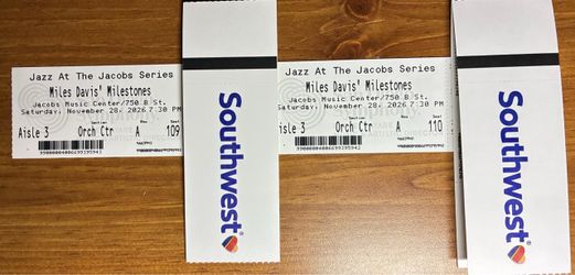 JAZZ @ THE JACOBS - FRONT ROW CENTER - MILES DAVIS - 11/28