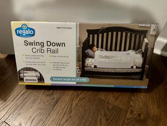 Regalo Swing Down Bed Rail Guard, with Reinforced Anchor Safety System