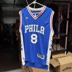 Adidas Philadelphia 76ers Men Size Medium #8 Jahlil Okafor Jersey