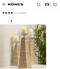Candle Holders Set Of Two (Large)