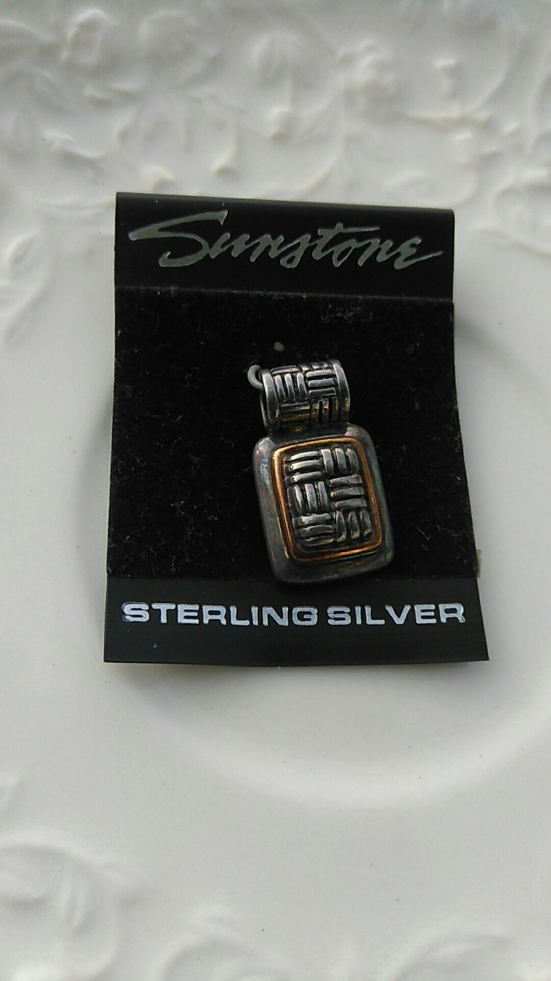 Sterling Silver & 18K Pendant
