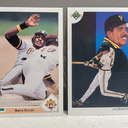 Barry Bonds UPPER DECK 1991 #154 & #94