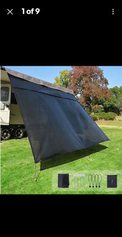 NEW MATERIAL:Dulepax Use a Knife Coated Curtain Mesh Which is Widely Used in Five-Star Hotel Curtains.This Second Generation RV Awning Shade Screen Si